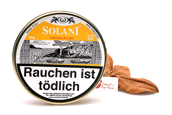 Solani Virginia Flake Blend 633 Pipe tobacco 50g Tin  Solani Virginia Flake Blend 633 Pipe tobacco 50g Tin